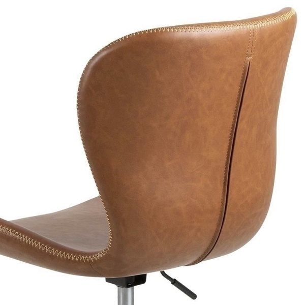 Fotel biurowy Batilda PU brandy - ACTONA